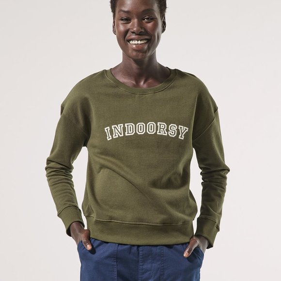 Pact | Tops | Indoorsy Graphic Slouchy Organic Sweatshirt | Poshmark